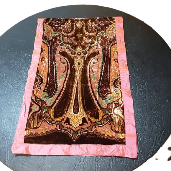Vintage Etro Milano Silk Viscose Paisley Scarf Stole 1990s Italy Multifunctional - Picture 2 of 6